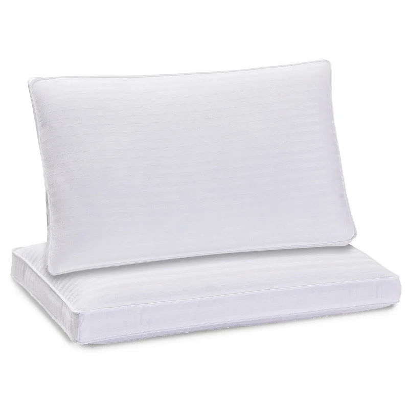 Just Like Down Pillows for Back, Stomach or Side Sleepers, Set of 2, Standard/Queen - White