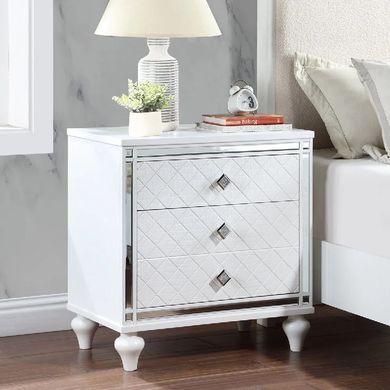 Living Room Decorative Cabinets with Crystal Handles, Bedroom Nightstand with Hidden Drawers, Office Filing Cabinet