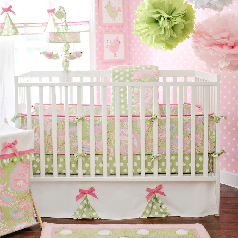 My Baby Sam Pixie Baby Pink 3-piece Crib Bedding Set