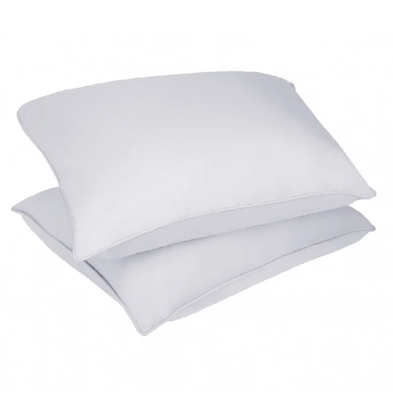 Nanofibre Microfiber Stain and Water Resistant White Bed Pillow (Set of 2)