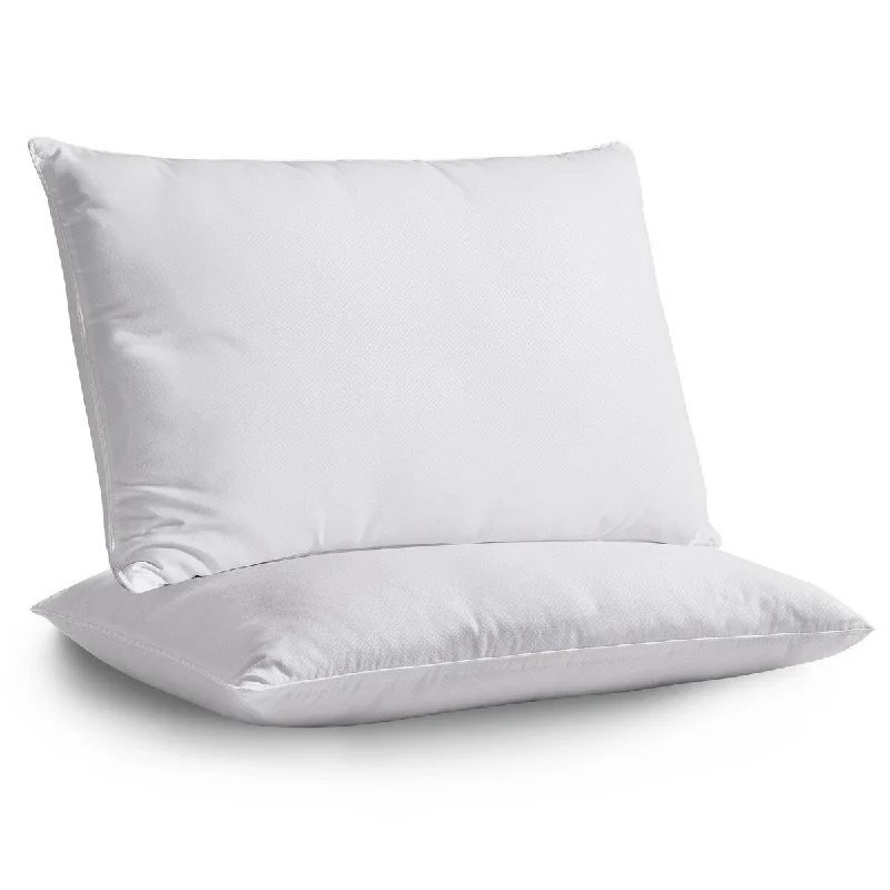 Personal Comfort, Medium Firm Support Sleep Pillows for Back or Side Sleepers, Set of 2, Standard/Queen - White