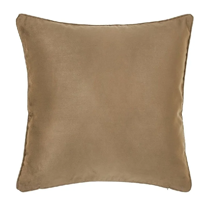 Polyester Pillow Case Light Brown 18 x 18