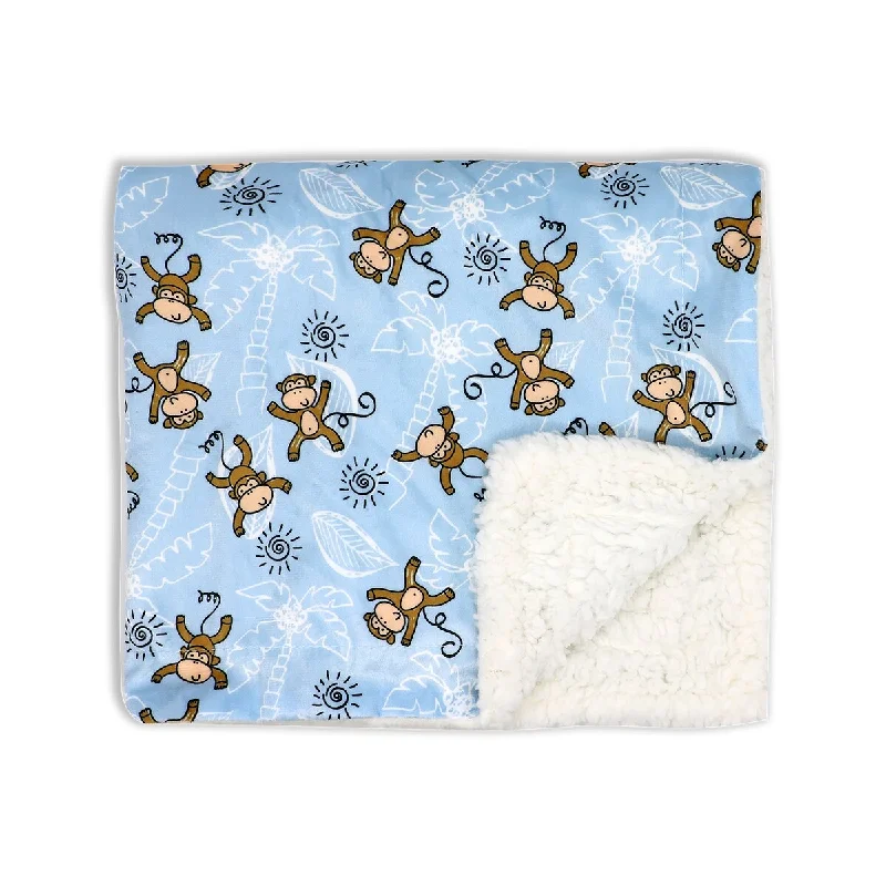 Printed Minky Plush Baby Blanket - N/A