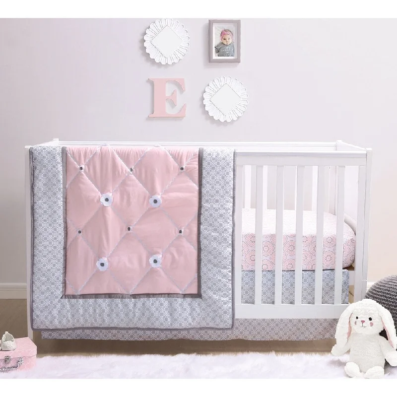 PSP Princess 3-Piece Crib Bedding Set (Quilt, Sheet, Dust Ruffle)