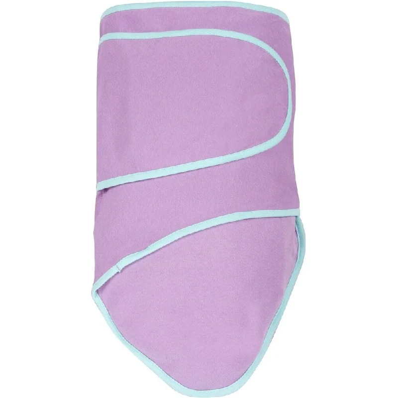 Purple With Mint Trim Miracle Blanket Swaddle Wrap