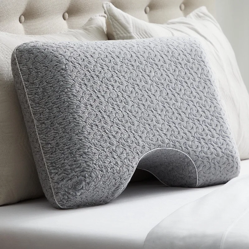 Side Sleeper Memory Foam Pillow, Standard/Queen - Gray