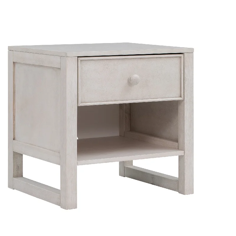 Simple Bedside Table Filing Cabinet with Open Compartments and Drawers, Lamp Table Entry Cabinet for Bedroom Office