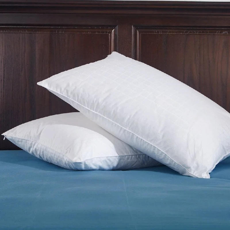 St. James Home 233 Thread Count Cotton White Down Pillow (Set of 2)