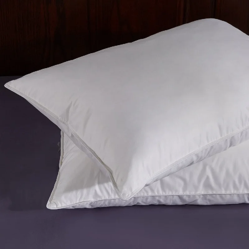 White Goose Feather and Down Pillow, Queen, Set of 2