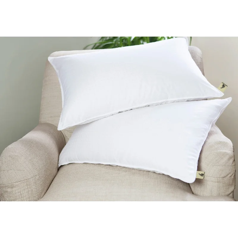 White Nano Feather Blend Pillow