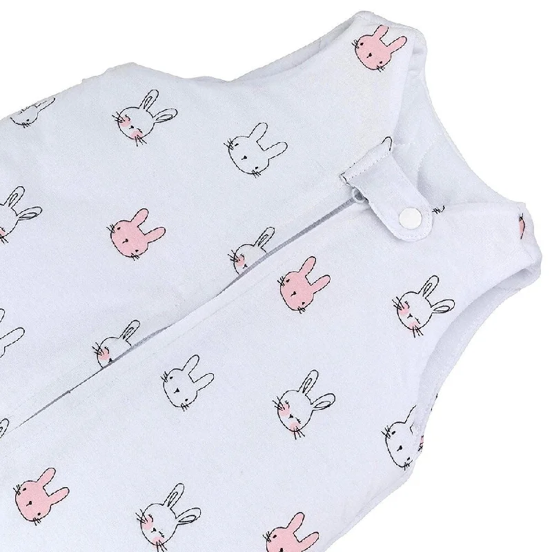 Winter Wearable Blanket Sleep Bag-Pink Bunnies -Medium 3-6 Months - N/A