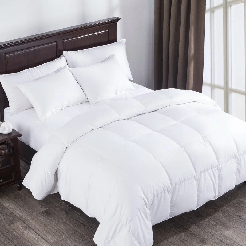 400 Thread Count Cotton Sateen Heavy Fill Goose Down Comforter