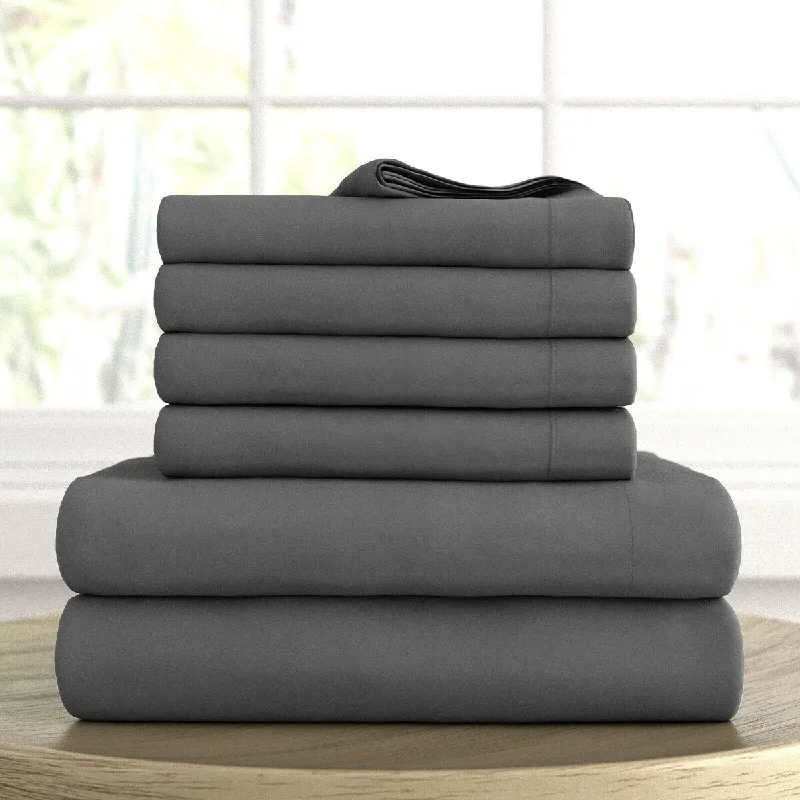 6Pcs Ultra-Soft Hypoallergenic Sheet Set Twin