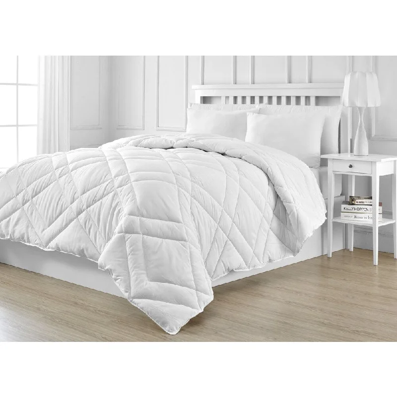 All Seasan Diamond White Down Alternative Comforter/ Duvet Cover