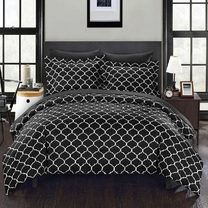 Chic Home Maitland BIB Black Comforter 7-Piece Set