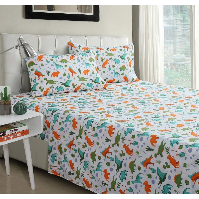 Dino 4-piece Sheet Set