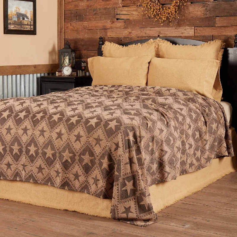 Jefferson Star Chenille Woven Coverlet