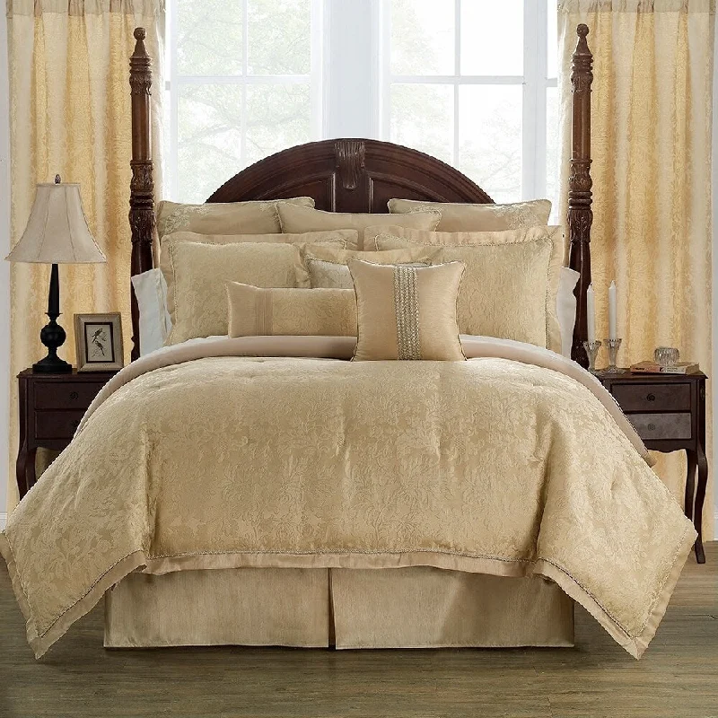 Marquis By Waterford Isabella Gold Comforter Set