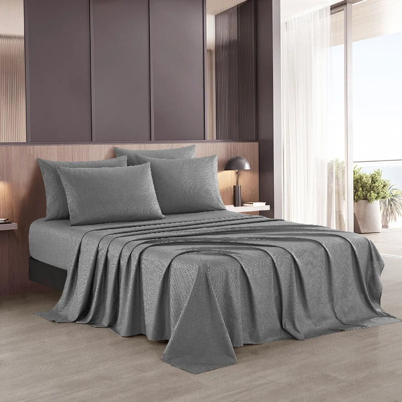 Nanshing Luxury Embossed 6-Piece Ultra Soft Sheet Set