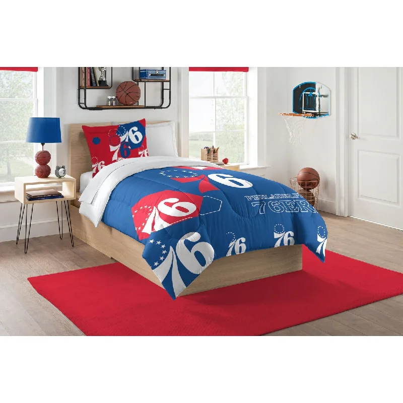 NBA 862 76ers Hexagon Twin Comforter Set