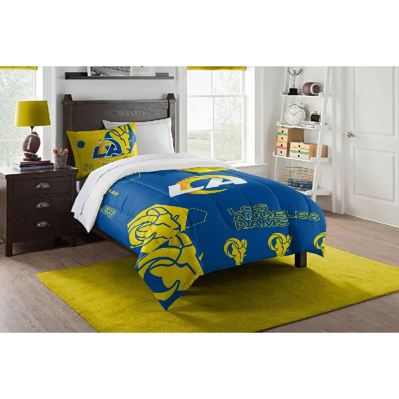 NFL 862 LA Rams Hexagon Twin Comforter