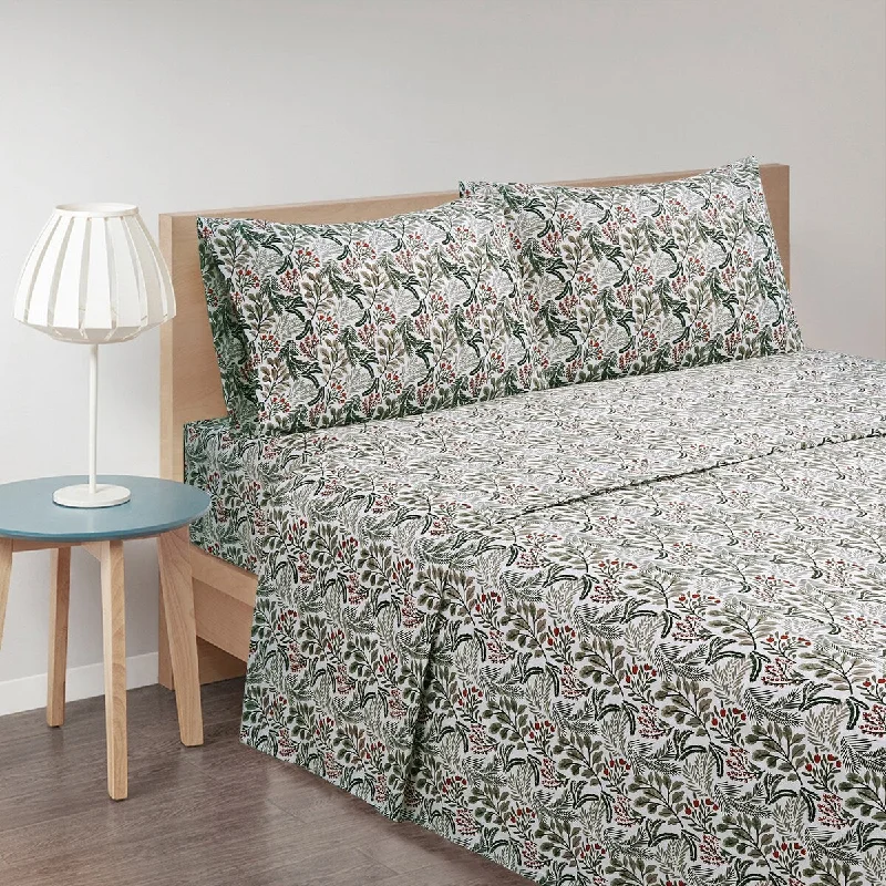 Pine Flower 4-piece Sheet Set