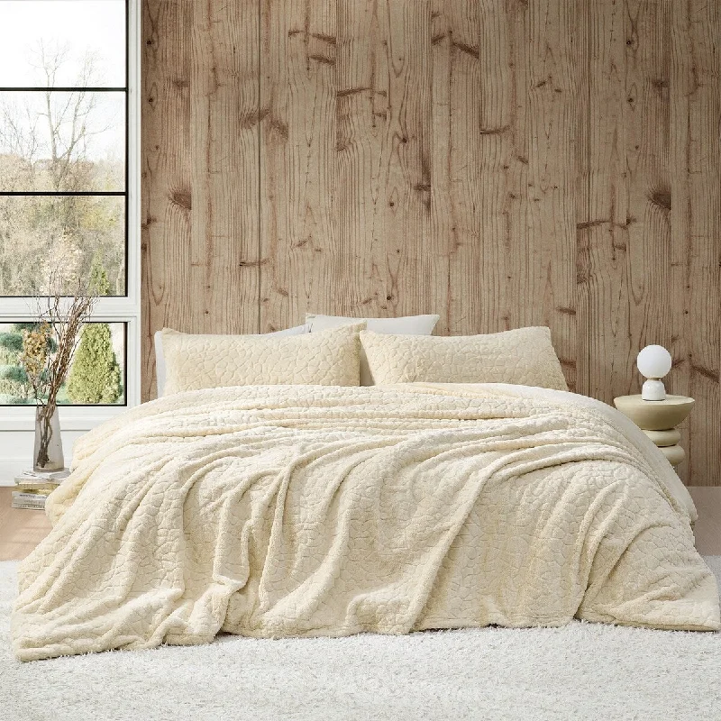 Prairie Ice - Coma Inducer® Oversized Duvet Cover Set - Ivory Taupe