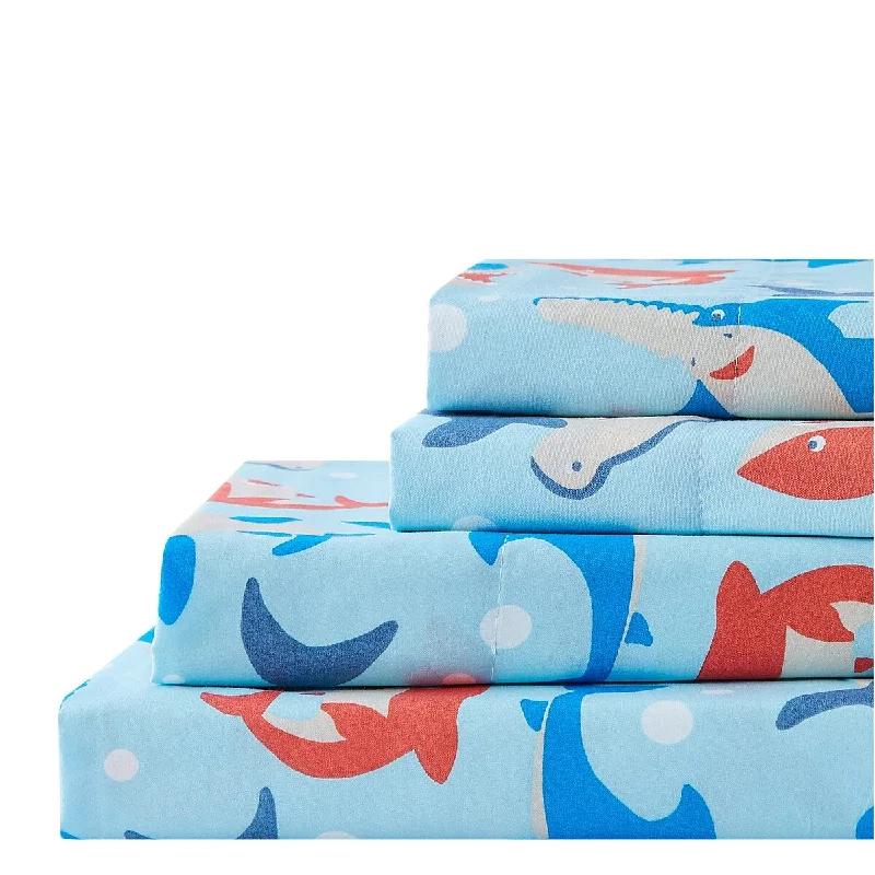 Sharkie Tales 4-piece Sheet Set