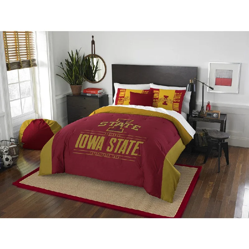 The Northwest Co COL 849 Iowa State Modern Take Full/Queen 3-piece Comforter Set