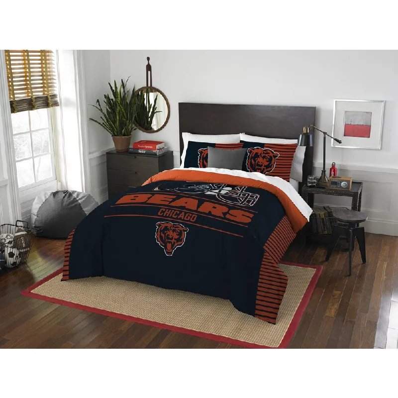 The Northwest Company NFL Chicago Bears Draft Full/Queen 3-piece Comforter Set