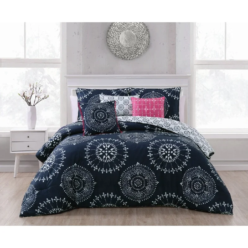 Zarina Comforter Set - INDIGO