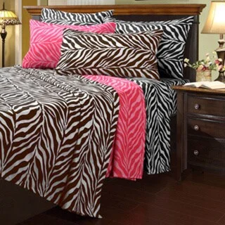 Zebra Microfiber Full-size Sheet Set