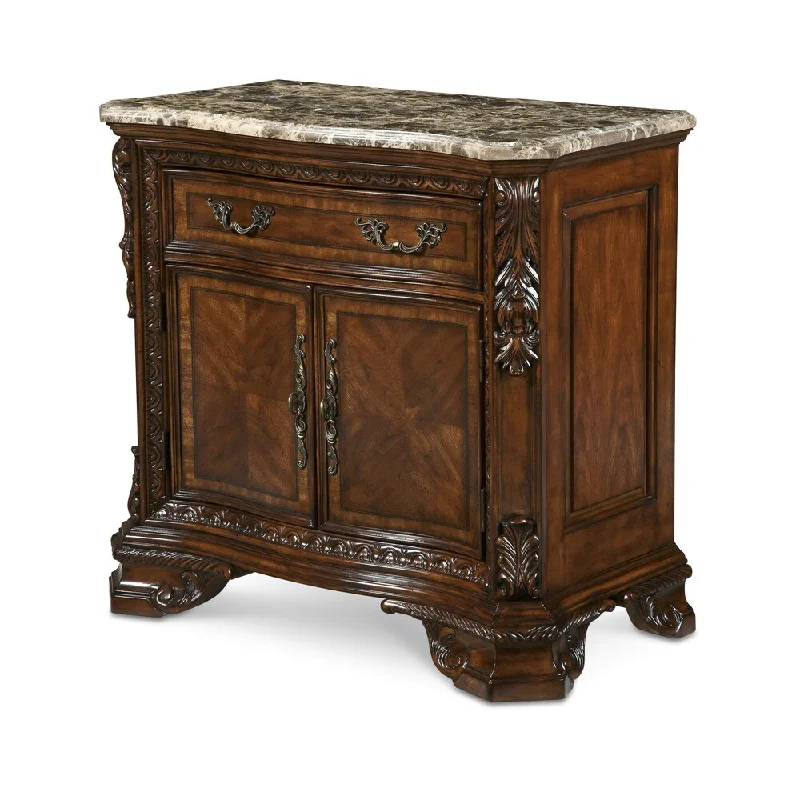 A.R.T. Furniture Old World Marble Top Nightstand