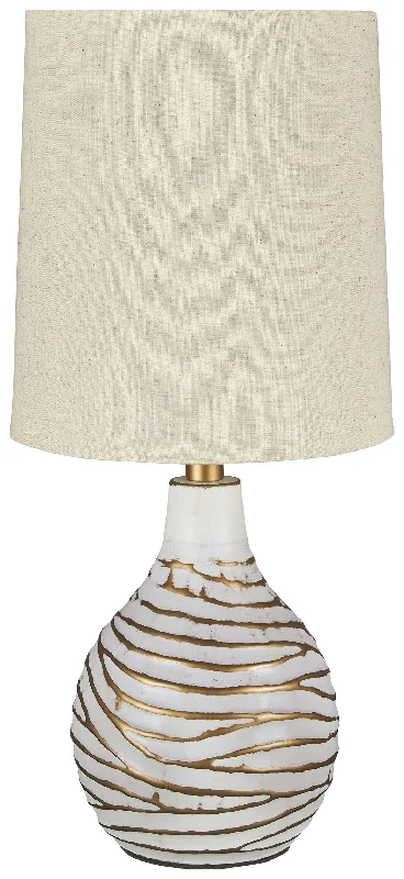 Aleela - White / Gold Finish - Metal Table Lamp