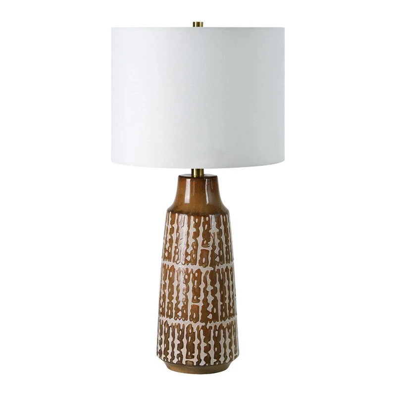 Andera Table Lamp - Brass/White