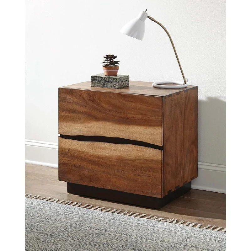 Arlington Smokey Walnut 2-drawer Rectangular Nightstand