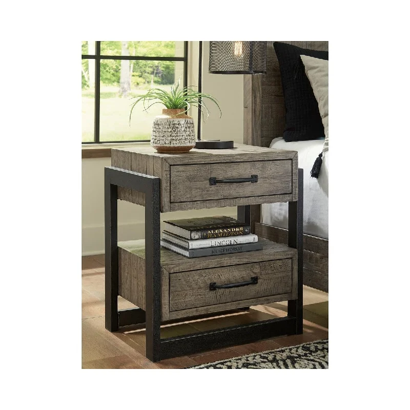 Brennagan Two Drawer Night Stand