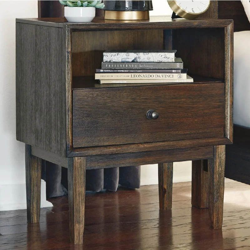 Carson Carrington Tavla Brown Urban Nightstand