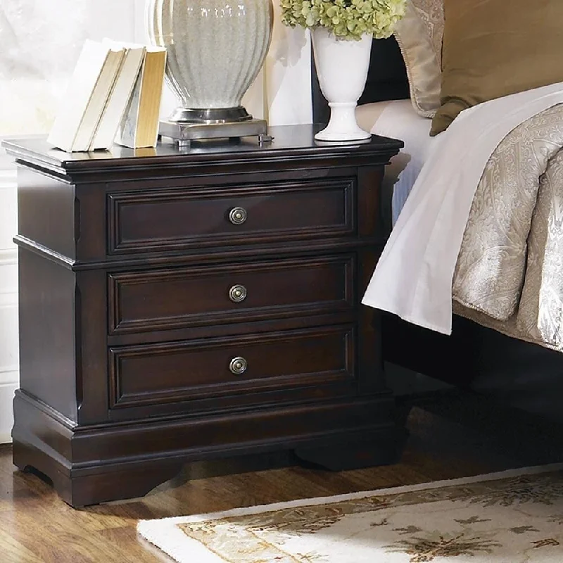 Copper Grove Mongu Cappuccino Rectangular 3-drawer Nightstand