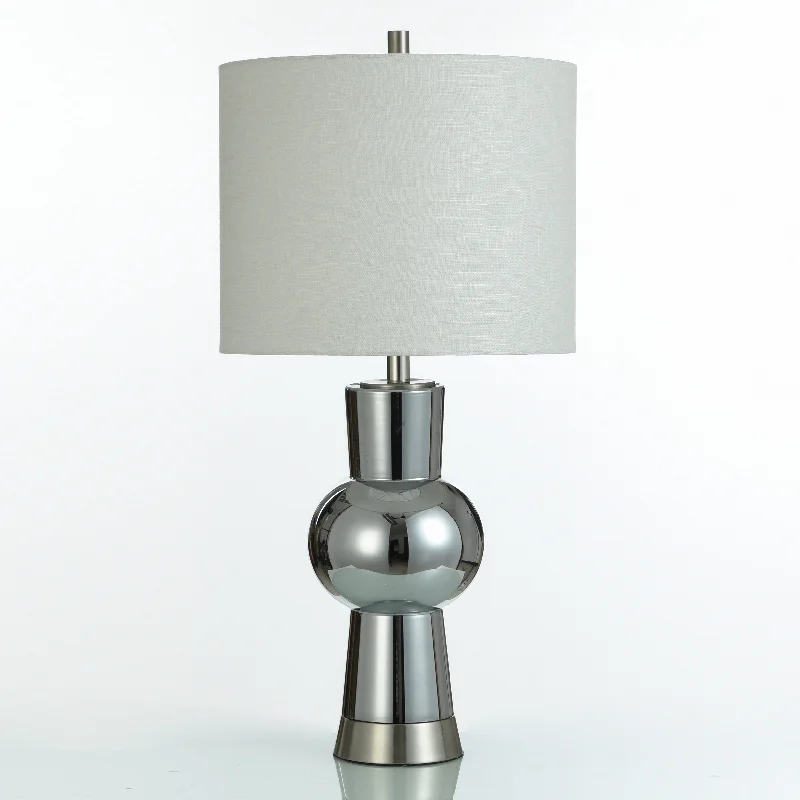 Daphne 30" Table Lamp - Chrome and Brushed Nickel