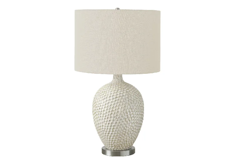 Lighting, Table Lamp, Ceramic, Contemporary - Cream