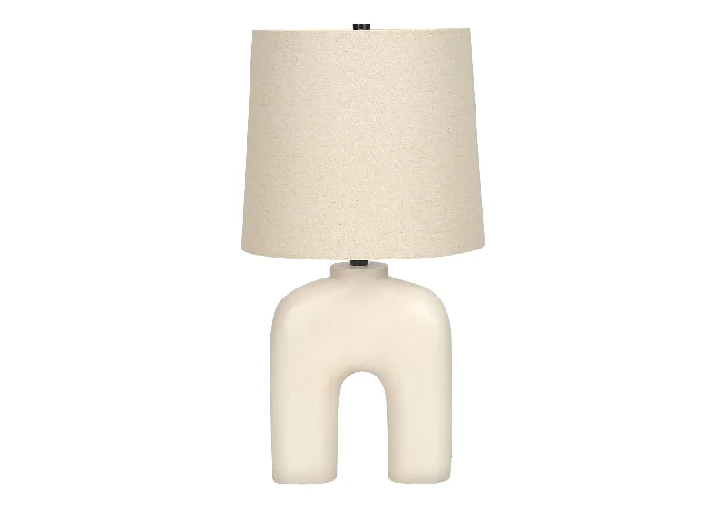 Lighting, Table Lamp, Resin, Modern - Cream