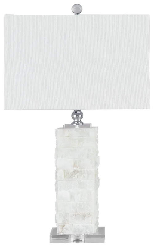 Malise - White - Alabaster Table Lamp