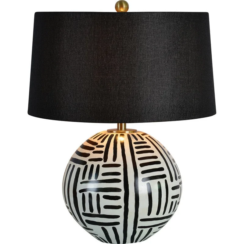 Milky Table Lamp - Black/Cream