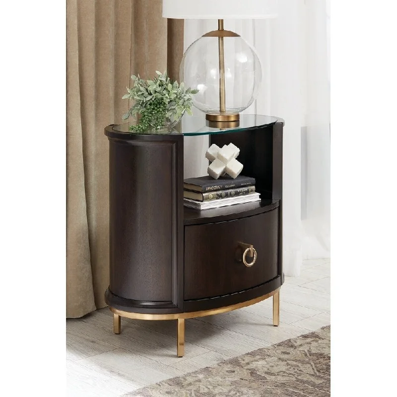 Ornette Americano 1-drawer Oval Nightstand