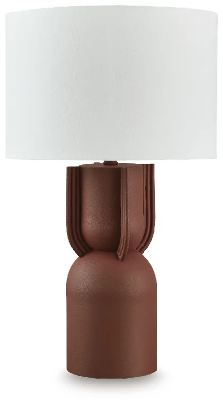 Rowandale - Brick Red - Metal Table Lamp