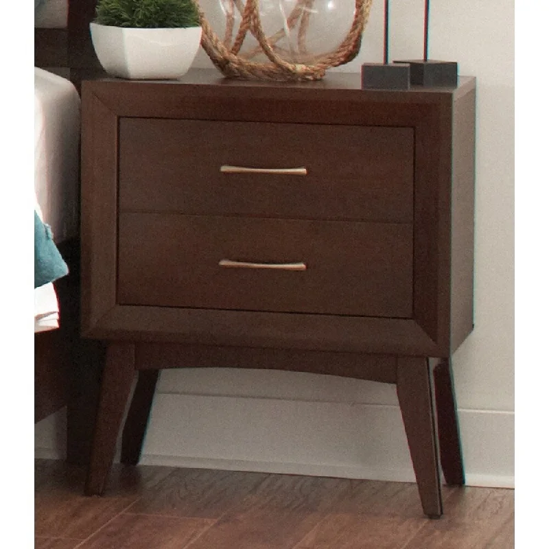 September Coffee 2-drawer Nightstand