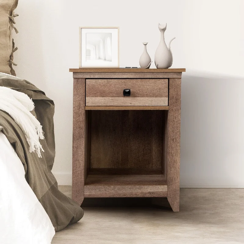 Set of 2 Farmhouse Nightstand