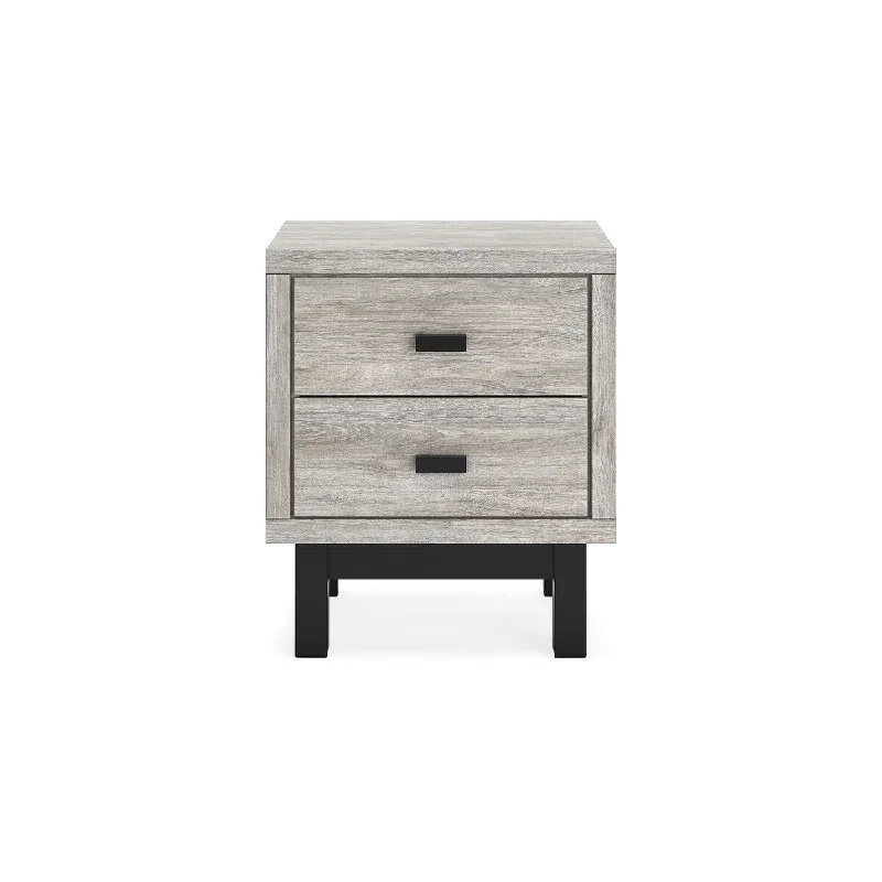 Signature Design by Ashley Vessalli Black/Grey Nightstand