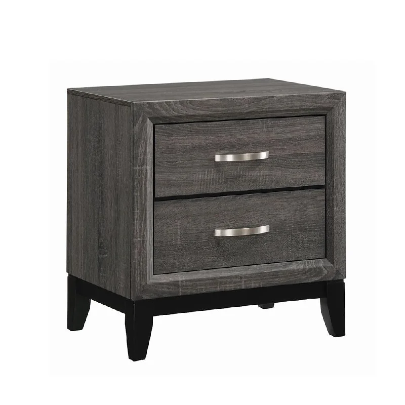 Stephan Grey Oak 2-drawer Nightstand